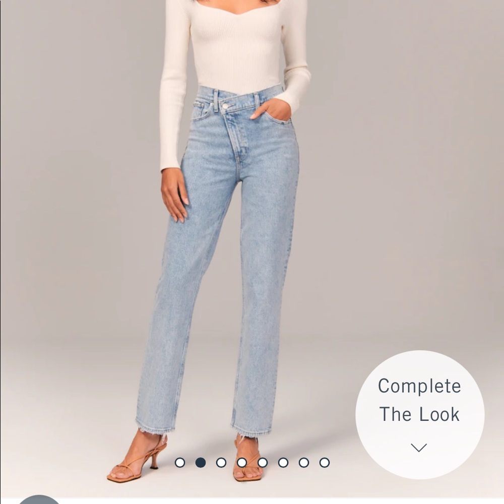 Abercrombie Curve Love 90’s Straight Jeans
